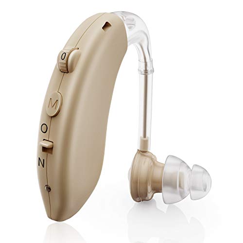 Hearing Aid for Seniors Rechargeable with Noise Cancelling, Digital Hearing Amplifier for Adults for Hearing Loss, Sound Amplifiers Ear Hearing Assist Devices with Volume Control