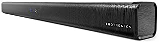 Soundbar, TaoTronics Three Equalizer Mode Audio Speaker for TV, 32-Inch Wired & Wireless Bluetooth 5.0 Stereo Soundbar, Optical/Aux/RCA Connection, Wall Mountable, Remote Control