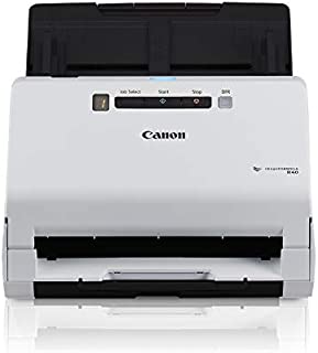 Canon ImageFORMULA R40 Office Document Scanner For PC and Mac, Color Duplex Scanning, Easy Setup For Office Or Home Use, Includes Scanning Software