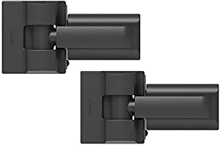 Barrette Outdoor Living 73014253 Heavy-Duty Modern Wrap Hinge Pair, Black