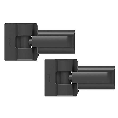 Barrette Outdoor Living 73014253 Heavy-Duty Modern Wrap Hinge Pair, Black