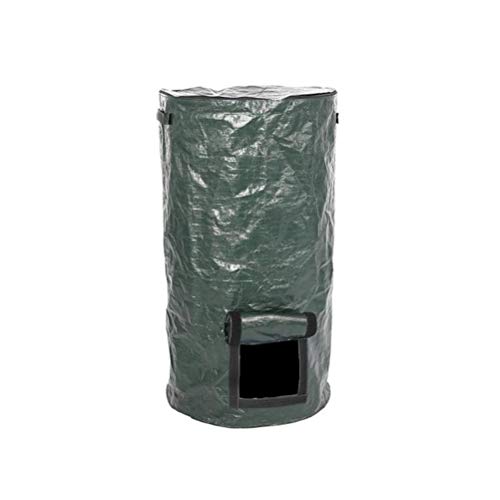 Garden Waste Bags, Compost Bin Clean for Home Garden Waste Composter Grow Bag Eco Friendly Tools, Compost Bag Environmental PE Cloth Planter Kitchen Waste Disposal Organic Compost Bag, Waterproof