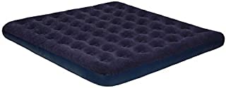 Queen Size Air Mattress for Inflatable - Portable Blue Blow Up Mattresses with Flocked top - Double Foldable Air Bed for Tent Camping Home Travel Backpacking