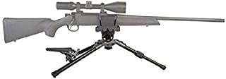 Caldwell Precision Turret Adjustable Ambidextrous Swivel and Tilt Detachable Magazine Rifle Shooting Rest with Pistol Grip Attachment for Outdoor Range