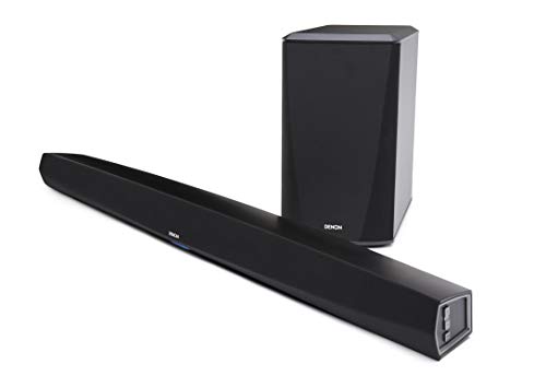 Denon DHT-S516H Home Theater Slim Soundbar System with Wireless Subwoofer | Bluetooth & HEOS | Amazon Alexa Compatibility | Quick Setup - All Cables Included | Wall-Mountable | Black