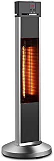 Patio Heater-Trustech Space Heater Infrared Heater w/Remote, 24 Timing Auto Shut Off Radiant Heater, 500/1000/1500W, Super Quiet 3s Instant Warm Vertical Electric Heater for Big Room Backyard