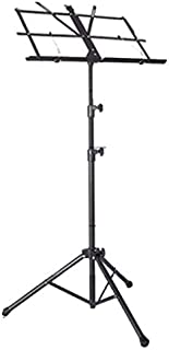 Professional Portable Collapsible Music Stand Duty With Super Sturdy Compact For Instrumental Carrying Bag Adjustable Height 60-180Cm 828