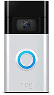 Ring Video Doorbell  newest generation, 2020 release  1080p HD video, improved motion detection, easy installation  Satin Nickel