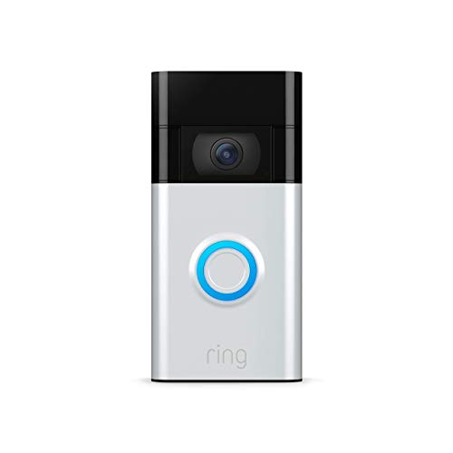 Ring Video Doorbell  newest generation, 2020 release  1080p HD video, improved motion detection, easy installation  Satin Nickel