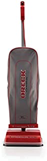 Oreck Commercial Upright Bagged Vacuum Cleaner, Lightweight, 40ft Power Cord, U2000R1, Grey/Red