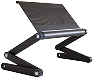 Adjustable Height and Angle Ergonomic Book Holder reading textbook stand for big heavy books studying in bed couch sitting standing at a desk tablet document laptop durable lightweight aluminum,Black