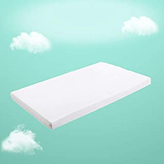 Crib Mattress Topper, Premium Gel-Infused Memory Foam Crib Mattress Pad with Removable 100% Waterproof Cotton Cover, 52