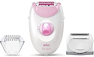 Braun Epilator Silk-epil 3 3-270, Hair Removal for Women, Shaver & Trimmer