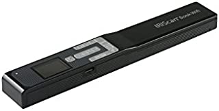 IRISCan Book 5 Wifi Wand Portable Scanner, Ultra Speed sheet fed scanner Battery Lithium,1 Click scan to PDF/Word/Excel/JPG, Full OCR 138 Languages, Scan to SD, No PC Needed, Black-458947