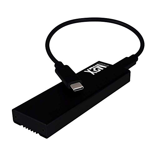 MyDigitalSSD M2X Portable USB 3.1 Gen 2 M.2 PCI Express SSD External Enclosure Adapter w/USB-C and USB-A Cables (Fits ONLY NVMe PCIe 2242/2260/2280) - MDNVME-M2X-USB