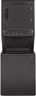 GE GUD27ESPMDG Spacemaker Series 27 Inch Electric Laundry Center with 3.8 cu. ft. Washer Capacity in Diamond Gray