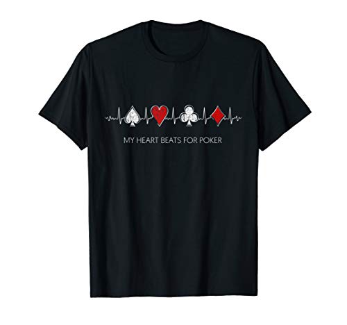 My Heart Beats for Poker | Texas Hold'em Playing Card TShirt