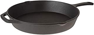 Home-Complete Pre-Seasoned Cast Iron Skillet-12 inch for Home, Camping Indoor and Outdoor Cooking, Frying, Searing and Baking, 12