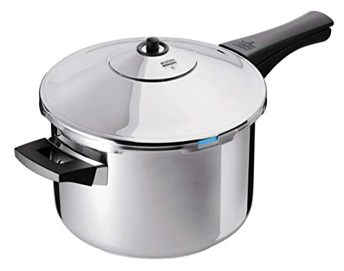 Kuhn Rikon DUROMATIC Pressure Cooker 8.75 5.3 qt best seller family of 4 two handles for stability