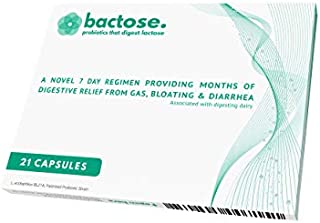 Bactose - Probiotics That Digest Lactose | for People with Lactose Intolerance | One 7 Day Supply = 3+ Months of Relief