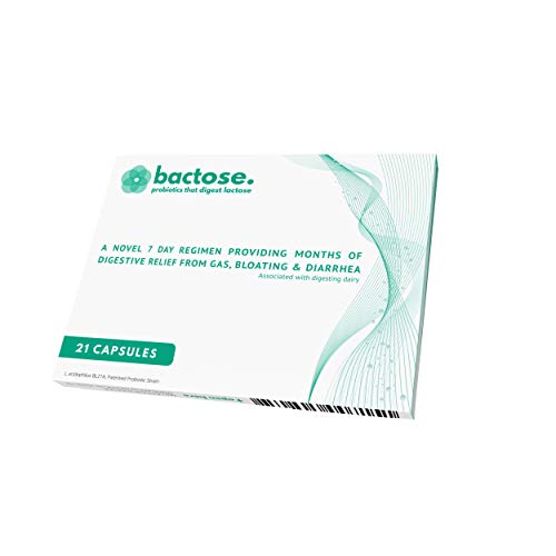 Bactose - Probiotics That Digest Lactose | for People with Lactose Intolerance | One 7 Day Supply = 3+ Months of Relief