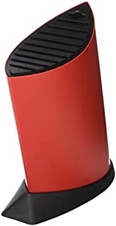 Global 10 Slot Ship Shape Knife Block-Red