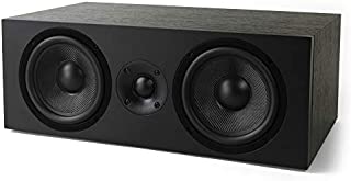 NEUMI CS5 Center Channel Speaker, Dual 5-Inch Woofers, 1-Inch Tweeter, Dark Wood, Single