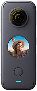 Insta360 ONE X2 360 Degree Waterproof Action Camera, 5.7K 360, Stabilization, Touch Screen, AI Editing, Live Streaming, Webcam, Voice Control