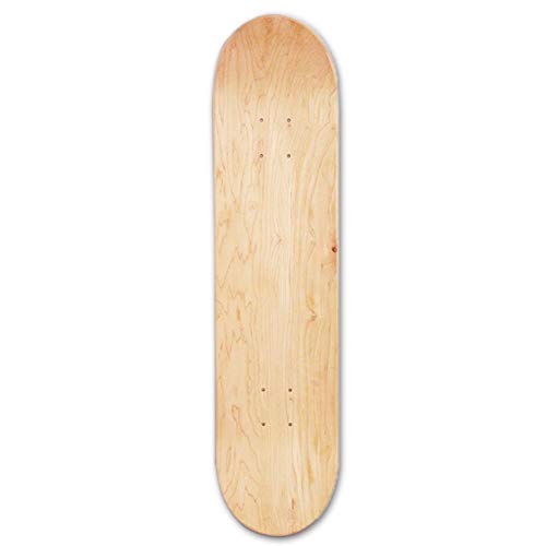 LLDWORK Maple Blank Double Concave Skateboards Natural Skate Deck Board Skateboards Deck Wood Maple - 8inch, 8-Layer