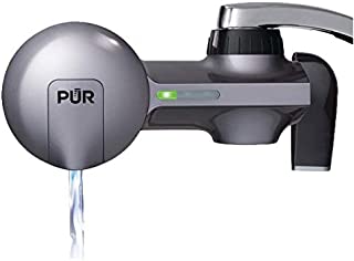 PUR PFM350V Faucet Water Filtration System, Horizontal, Metallic Grey