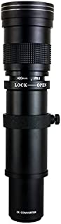 Opteka 420-1600mm f/8.3 HD Telephoto Zoom Lens for Nikon D4s, D4, D3x, Df, D810, D800, D750, D610, D600, D500, D7200, D7100, D7000, D5600, D5500, D5300, D5200, D3400, D3300, D3200 Digital SLR Cameras