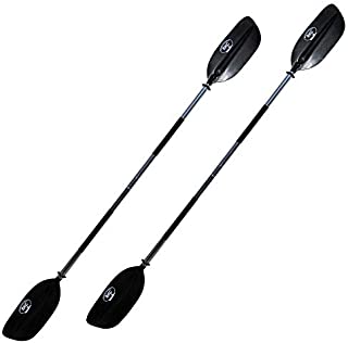 Pack of 2 BKC KP224 Kayak Paddle 86-Inch - 2-Piece Collapsible Heavy Duty Lightweight Kayak Paddle with Anti-Slip Grips (Set of 2)