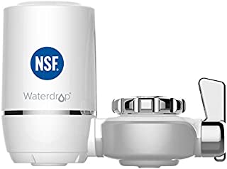 Waterdrop WD-FC-01 NSF Certified 320-Gallon Long-Lasting Water Faucet Filtration System, Faucet Filter, Tap Water Filter, Reduces Lead, Chlorine & Bad Taste - Fits Standard Faucets (1 Filter Included)