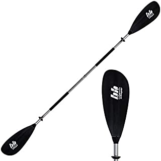 Bending Branches Whisper 2-Piece Snap-Button Recreational Kayak Paddle; (Aluminium Shaft/Black Blade - 240cm)