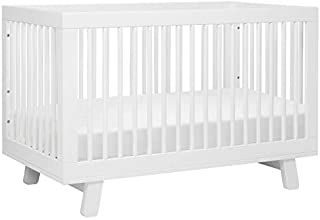 Babyletto Hudson 3-in-1 Convertible Crib with Toddler Bed Conversion Kit in White, Greenguard Gold Certified