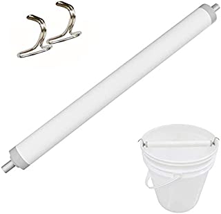 StarRoad PVC high-Speed Rolling Mouse Trap Bucket Mousetrap Continuous Capture Log Catch Mice Rat Traps Include No Need Drilling Required Fit 5 Gallon Buckets (White)