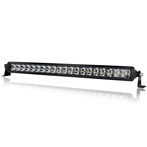 LED Light Bar 20 inch - 4WDKING Screwless 100W IP69K Waterproof Off-Road Combo LED Work Light Super Bright Truck Driving Fog Lamp Fit for Ford F150 Polaris RZR Jeep Wrangler