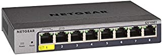 NETGEAR 8-Port Gigabit Ethernet Smart Switch (GS108T) - Managed, Desktop