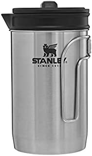 Stanley Adventure All-in-One Boil + Brew camping french press, 32 oz, Silver