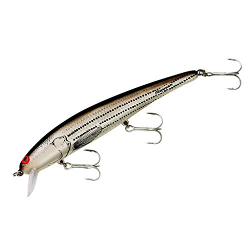 Bomber Lures Long A Slender Minnow Jerbait Fishing Lure, Baby Striper, B15A Floating (4.5 in, 1/2 oz)