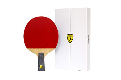 Killerspin JET 600 Spin N2 Table Tennis Paddle, Ping Pong Paddle for Intermediate or Advanced Players, red, medium (110-06)