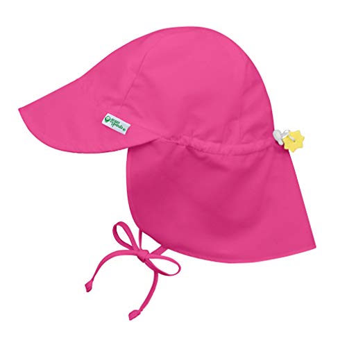 i play. Baby Flap Sun Protection Swim Hat, Pink, 9-18 Months