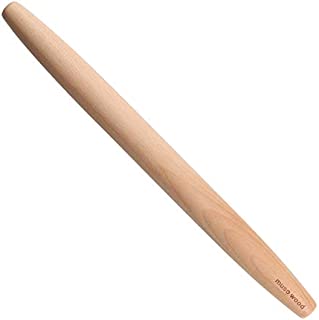 Muso Wood Wooden French Rolling Pin for Baking,Beech Wood (French 15.75-Inch-by-1.38-Inch)