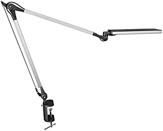 Phive LK-1 Metal Architect Swing Arm LED Desk Lamp/Table Lamp with Clamp (Eye-Care Technology, Dimmable, 6-Level Dimmer / 4 Lighting Modes with Touch Control, Memory Function) Task Light