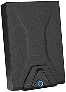 RPNB Gun Safe,California DOJ Certified,Smart Pistol Safe Quick Access with Biometric Fingerprint,Handgun Safe for Nightstand,Security Firearm Safe with LED Light,11.8