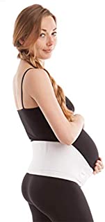 GABRIALLA Elastic Maternity Support Belt, Prevent Lower Back Pain and Stretch Marks, Soft/Lightweight/Breathable Pregnancy Belly Band, Best Belly Band for Running and Exercising Moms, MS-96 W Medium