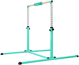 Springee Adjustable Height Team Gymnastics Bar - Gymnastics Equipment for Home - Kip Bar (Teal)