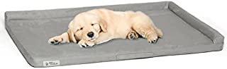 PetFusion Puppychoice Dog Crate Pad [Microsuede Cover, Solid Foam]. Water Resistant Cover/Liner & Removable Washable Cover. Replacement Covers & Blankets Also Avail. 1 Yr Warranty
