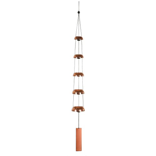 Woodstock Chimes TB5C The Original Guaranteed Musically Tuned Chime Quintet Temple Bells, Copper