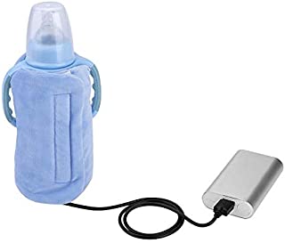 USB Milk Bottle Warm Heat Keeper Baby Milk, Water Warm Keeper Multifunction Coffee Tea Mug Beverage Warming Bag (Blue)